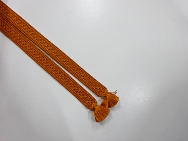  未使用品　正絹　帯留め用　手組三分紐